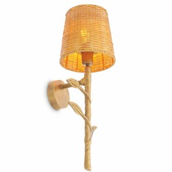 Casa Padrino aplique de pared de lujo latón vintage / natural Al. 42,5 cm