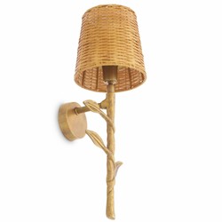 Casa Padrino aplique de pared de lujo latón vintage / natural Al. 42,5 cm