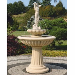 Casa Padrino fontaine Art Nouveau dame sable Ø 92 x H. 172 cm - Décoration de jardin