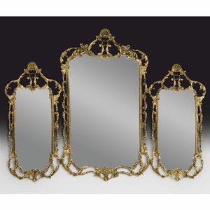 Casa Padrino Espejo Triple Barroco de Lujo en Bronce Oro 104 cm - Muebles de Estilo Barroco Casa Padrino Espejo Triple Barroco de Lujo en Bronce Oro 104 cm - Muebles de Estilo Barroco