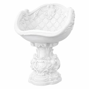Casa Padrino poltrona da giardino barocco bianco A. 80 cm - Mobili per giardino e patio