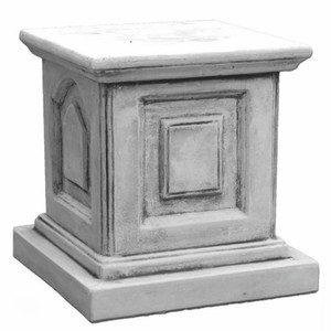 Casa Padrino socle baroque gris H. 41 cm - Décoration de jardin de style baroque Casa Padrino socle baroque gris H. 41 cm - Décoration de jardin de style baroque