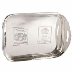 Casa Padrino Metal Serving Tray Silver 38 cm - Catering Accessories