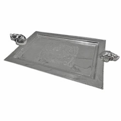 Casa Padrino Metal Serving Tray Silver 37 cm - Catering Accessories