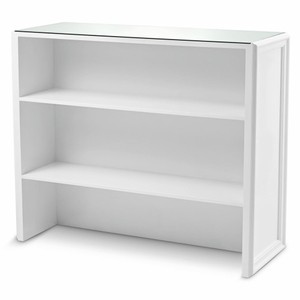 Casa Padrino Luxus Mahagoni Bar Theke mit Glasplatte Weiß 126 cm - Bar Möbel