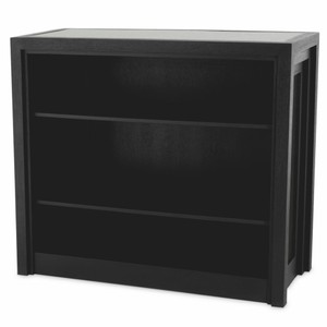 Casa Padrino Luxus Bar Theke mit antikem Spiegelglas Schwarz 120 cm - Bar Möbel