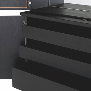 Casa Padrino Luxus Barschrank Schwarz 153 x H. 250 cm - Luxus Bar Möbel