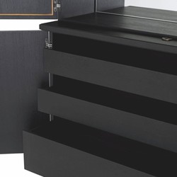 Casa Padrino armadio bar di lusso nero 153 x A. 250 cm - Mobile bar di lusso