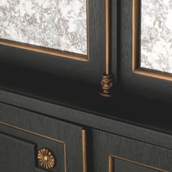 Casa Padrino armadio bar di lusso nero 153 x A. 250 cm - Mobile bar di lusso