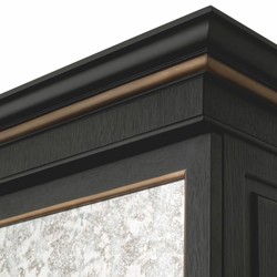 Casa Padrino armadio bar di lusso nero 153 x A. 250 cm - Mobile bar di lusso
