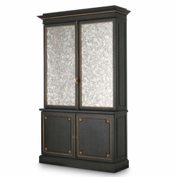 Casa Padrino armadio bar di lusso nero 153 x A. 250 cm - Mobile bar di lusso