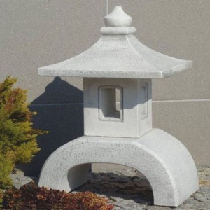 Casa Padrino Japanese Style Garden Light Pagoda White H. 53 cm - Garden Lighting
