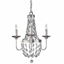 Casa Padrino baroque crystal chandelier silver Ø 47 x H. 50.2 cm - Baroque lights