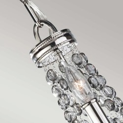 Casa Padrino baroque crystal chandelier silver Ø 47 x H. 50.2 cm - Baroque lights