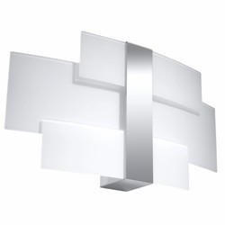 Casa Padrino aplique LED de pared plata / blanco 42 cm - Apliques LED de pared