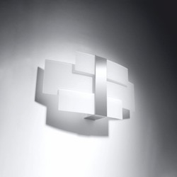 Casa Padrino aplique LED de pared plata / blanco 42 cm - Apliques LED de pared
