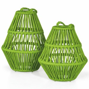 Casa Padrino Luxury Garden Lantern Set Green - Garden & Patio Deco Accessories
