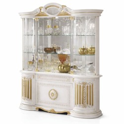 Casa Padrino vetrina barocco di lusso bianco / oro 173 x A. 213 cm - Mobili barocchi - Fatto in Italia