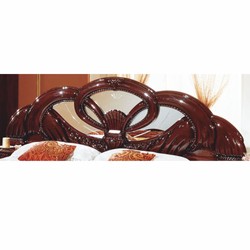 Casa Padrino letto matrimoniale barocco di lusso marrone scuro 160 x 200 cm - Fatto in Italia