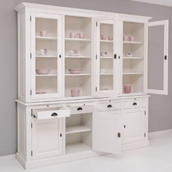 Casa Padrino armario de comedor de estilo campestre blanco 227 x Al. 225 cm - Muebles de comedor