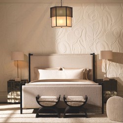 Casa Padrino Luxury Nightstand with Antique Mirrored Glass H. 68.5 cm - Bedroom Furniture