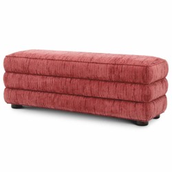Casa Padrino Banco de Lujo Rojo Burdeos / Negro 142 cm - Muebles de Salón y Hotel