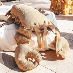 Casa Padrino Coussin Homard de Luxe Beige 100 cm - Coussin Décoratif d'Extérieu