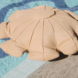 Casa Padrino poltrona a sacco fiore beige Ø 130 cm - Pouf sospeso