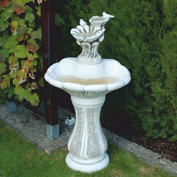 Casa Padrino Fontaine Art Nouveau Blanc / Gris H. 111 cm - Fontaine de Jardin Élégante