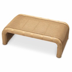 Casa Padrino tavolino da giardino di lusso miele 125 cm - Tavolino da esterno per giardino