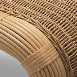 Casa Padrino tavolino da giardino di lusso miele 125 cm - Tavolino da esterno per giardino