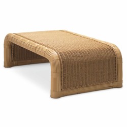 Casa Padrino tavolino da giardino di lusso miele 125 cm - Tavolino da esterno per giardino