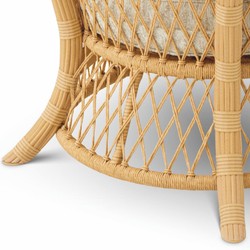 Casa Padrino Luxury Synthetic Rattan Garden Armchair Natural - Hotel & Garden Furniture