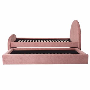 Casa Padrino Luxus Doppelbett Rosa 120 x 200 cm - Schlafzimmer Möbel
