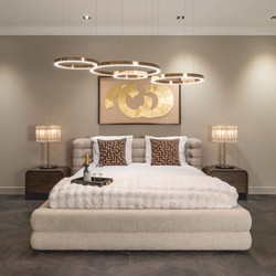 Luxus Bett Doppelbett Naturfarben