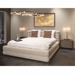 Luxus Bett Doppelbett Naturfarben