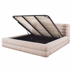 Luxus Bett Doppelbett Naturfarben