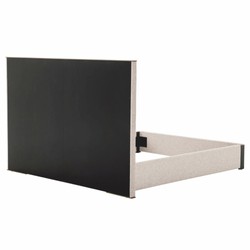 Luxus Bett Doppelbett Naturfarben Messing Schwarzgrau