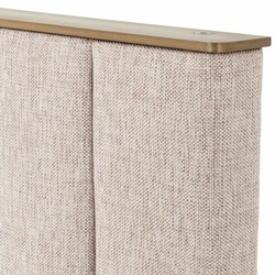 Luxus Bett Doppelbett Naturfarben Messing Schwarzgrau