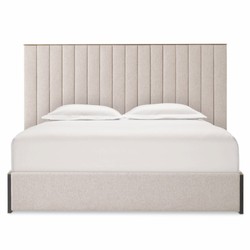 Luxus Bett Doppelbett Naturfarben Messing Schwarzgrau