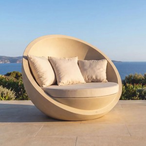 Casa Padrino isla tumbona de lujo beige mate / beige - Muebles de hotel y jardín