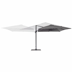 Casa Padrino Luxury Cantilever Parasol with Stand Anthracite / Gray 400 x 300 x H. 250 cm