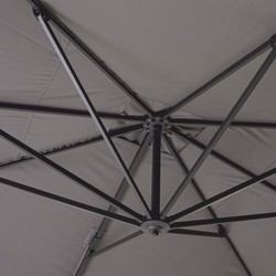 Casa Padrino Luxury Cantilever Parasol with Stand Anthracite / Gray 400 x 300 x H. 250 cm