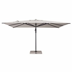 Casa Padrino Luxury Cantilever Parasol with Stand Anthracite / Natural 400 x 300 x H. 273 cm