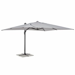 Casa Padrino Sombrilla Semáforo de Lujo con Soporte Antracita / Gris Claro 400 x 300 x Al. 260 cm