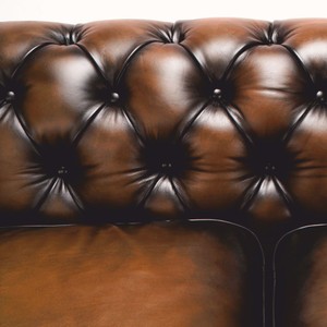 Casa Padrino Luxus Chesterfield Echtleder Sofa Vintage Braun / Dunkelbraun 240 cm