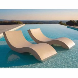 Casa Padrino Luxury Pool Lounger Matte Beige 180 cm - Hotel & Pool Furniture