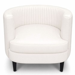 Luxus Leder Echtleder Wohnzimmer Sessel Weiß Schwarz