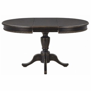 Casa Padrino Luxus Barock Esstisch Schwarz / Gold 120-160 cm - Barock Esszimmer Möbel