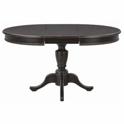 Casa Padrino table à manger baroque de luxe noir / or 120-160 cm - Meubles de salle à manger baroque